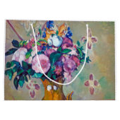 Stillleben mit Blume, Paul Cezanne Große Geschenktüte (Rückseite)