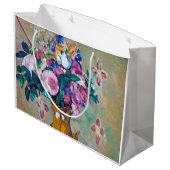 Stillleben mit Blume, Paul Cezanne Große Geschenktüte (Rückseite Schrägansicht)