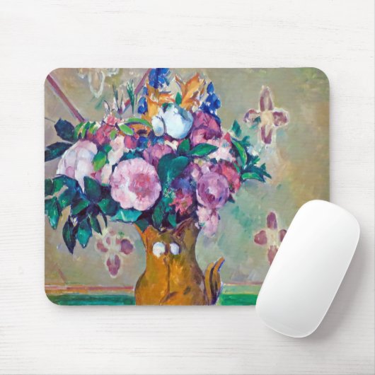 Stillleben mit Blume, Paul Cezanne Mousepad (Mit Mouse)