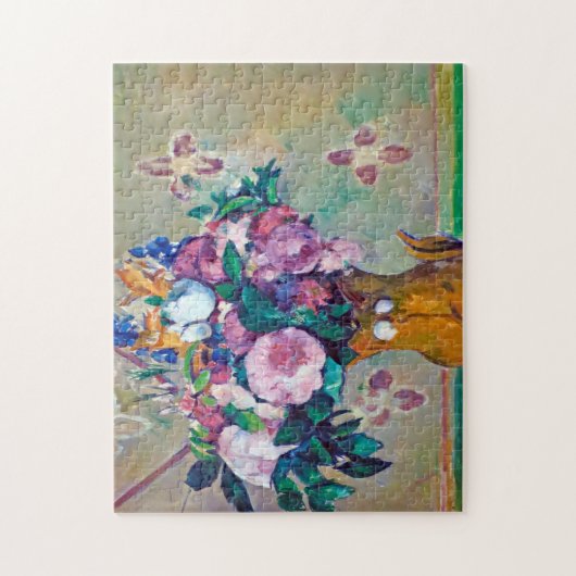 Stillleben mit Blume, Paul Cezanne Puzzle (Vertikal)