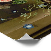 Stillleben mit Blume Poster (Ecke)
