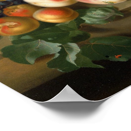 Stillleben mit Blume Poster (Ecke)
