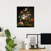 Stillleben mit Blume Poster (Heimbüro)