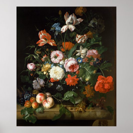 Stillleben mit Blume Poster (Vorne)