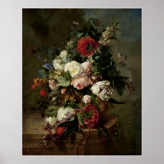 Stillleben mit Blume Poster (Vorne)