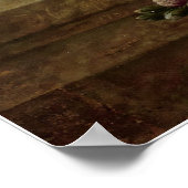 Stillleben mit Blume Poster (Ecke)