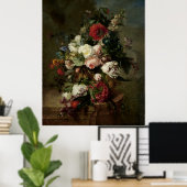 Stillleben mit Blume Poster (Heimbüro)