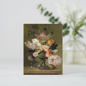 Stillleben mit Blume Postkarte (Stehend Vorderseite)
