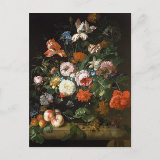Stillleben mit Blume Postkarte (Vorderseite)