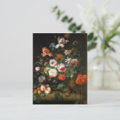 Stillleben mit Blume Postkarte (Stehend Vorderseite)