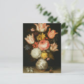 Stillleben mit Blume Postkarte (Stehend Vorderseite)