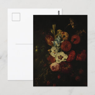 Stillleben mit Blume Postkarte