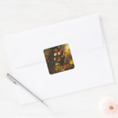 Stillleben mit Blume Quadratischer Aufkleber (Umschlag)