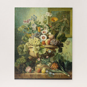 Stillleben mit Blume und Frucht Jelles Eelkema Puzzle