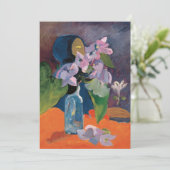 Stillleben mit Blume und Idol | Paul Gauguin (Stehend Vorderseite)