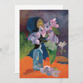 Stillleben mit Blume und Idol | Paul Gauguin (Vorne/Hinten)