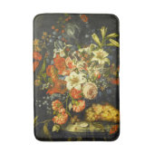 Stillleben mit Blume und Obst Badematte (Vorderseite Vertikal)