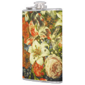 Stillleben mit Blume und Obst Flachmann (Links)