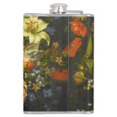 Stillleben mit Blume und Obst Flachmann (Rückseite)