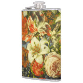 Stillleben mit Blume und Obst Flachmann (Links)