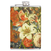 Stillleben mit Blume und Obst Flachmann (Vorderseite)