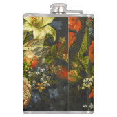 Stillleben mit Blume und Obst Flachmann (Rückseite)