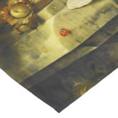 Stillleben mit Blume und Obst Kurzer Tischläufer (Ecke)