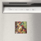 Stillleben mit Blume und Obst Magnet (In Situ (Geschirrspüler))