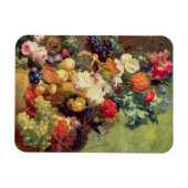 Stillleben mit Blume und Obst Magnet (Horizontal)