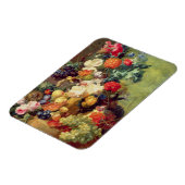 Stillleben mit Blume und Obst Magnet (Linke Seite)