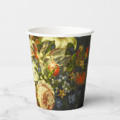 Stillleben mit Blume und Obst Pappbecher (Rückseite)
