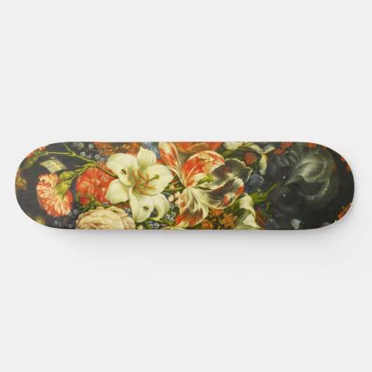 Stillleben mit Blume und Obst Skateboard (Horizontal)