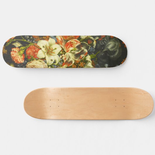 Stillleben mit Blume und Obst Skateboard (Horizontal)