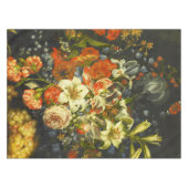 Stillleben mit Blume und Obst Tischdecke (Vorderseite (Horizontal))