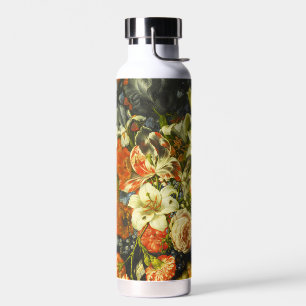 Stillleben mit Blume und Obst Trinkflasche