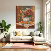 Stillleben mit Blume und Prickly Birnen, Renoir Poster