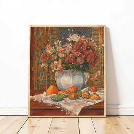 Stillleben mit Blume und Prickly Birnen, Renoir Poster