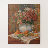 Stillleben mit Blume und Prickly Birnen, Renoir Puzzle (Vertikal)