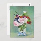 Stillleben mit Blume von Edouard Manet Postkarte (Vorne/Hinten)