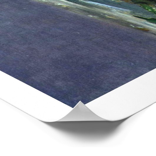 Stillleben mit Blume von Manet Edouard Poster (Ecke)