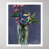 Stillleben mit Blume von Manet Edouard Poster (Vorne)