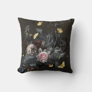 Stillleben mit Blume von Otto van Schrieck Kissen