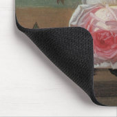 Stillleben mit Blumen auf einem Sims Mousepad (Ecke)