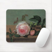 Stillleben mit Blumen auf einem Sims Mousepad (Mit Mouse)