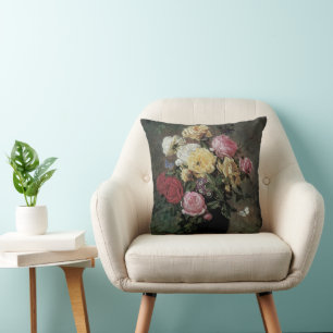 Stillleben mit Blumen in einer Vase von Olaf Herma Kissen