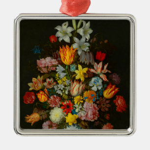 Stillleben mit Blumen in einer Wan-Li-Vase Ornament Aus Metall