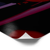 Stillleben mit Blumen und Früchten Poster (Ecke)