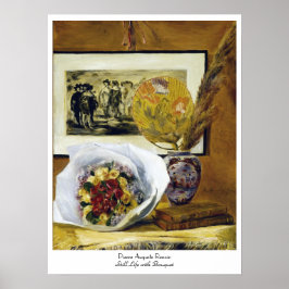 Stillleben mit Bouquet Pierre Auguste Renoir Poster