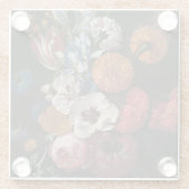 Stillleben mit Bouquet von Blume | Johan Johnsen Glasuntersetzer (Rückseite)