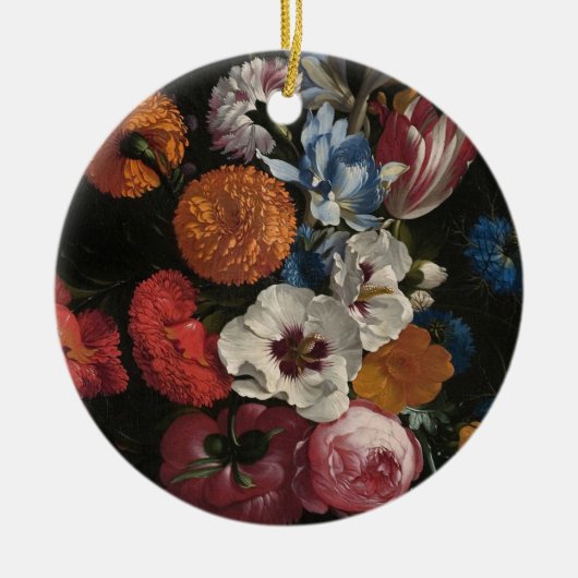 Stillleben mit Bouquet von Blume | Johan Johnsen Keramik Ornament (Vorne)